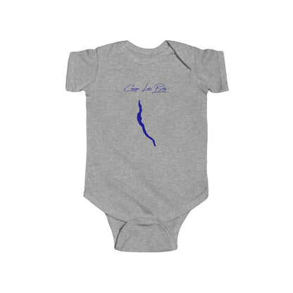 New  York  Cayuga  Lake  Onesie  front  position  view  from  front  heather.webp