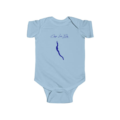 New  York  Cayuga  Lake  Onesie  front  position  view  from  front  light  blue.webp