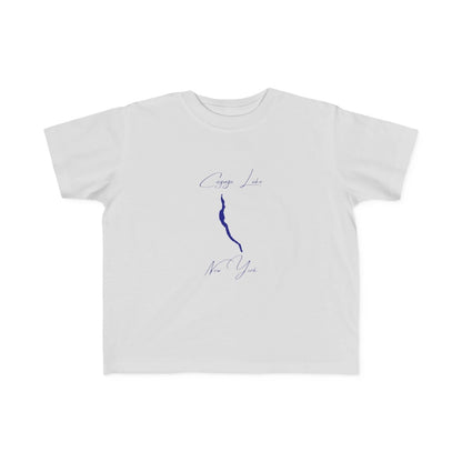 New  York  Cayuga  Lake  Toddler  T-shirt  front  position  view  from  front  silver.webp