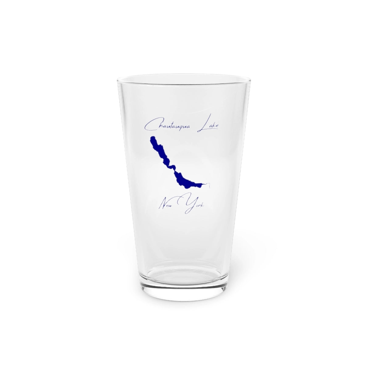 New  York  Chautauqua  Lake  16oz  Pint  Glass  front  position  view  from  front  16oz.webp