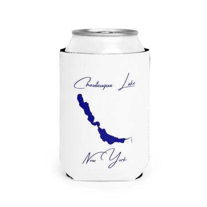 New  York  Chautauqua  Lake  Can  Koozie  front  position  view  from  front-2  white.webp