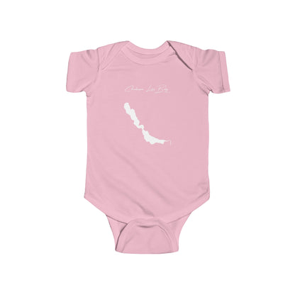 New  York  Chautauqua  Lake  Onesie  front  position  view  from  front  pink.webp