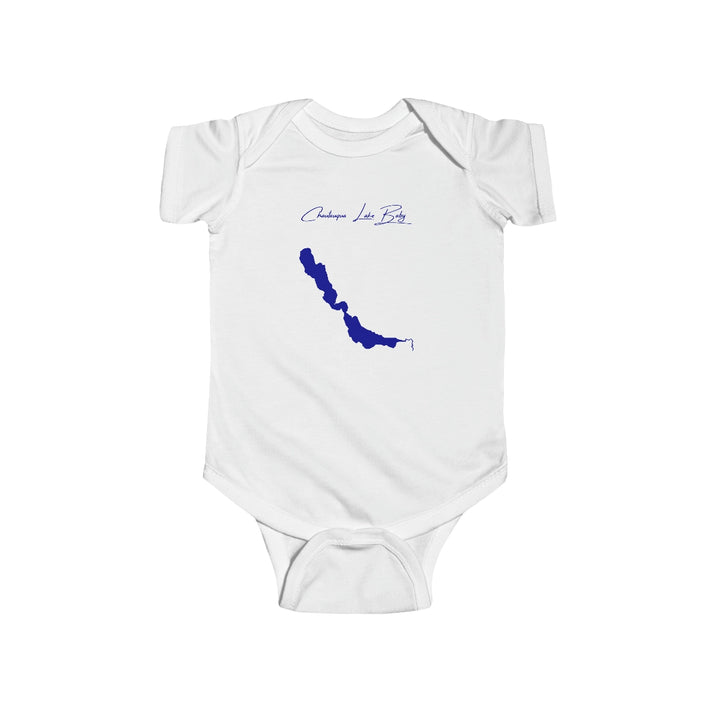 New  York  Chautauqua  Lake  Onesie  front  position  view  from  front  white.webp