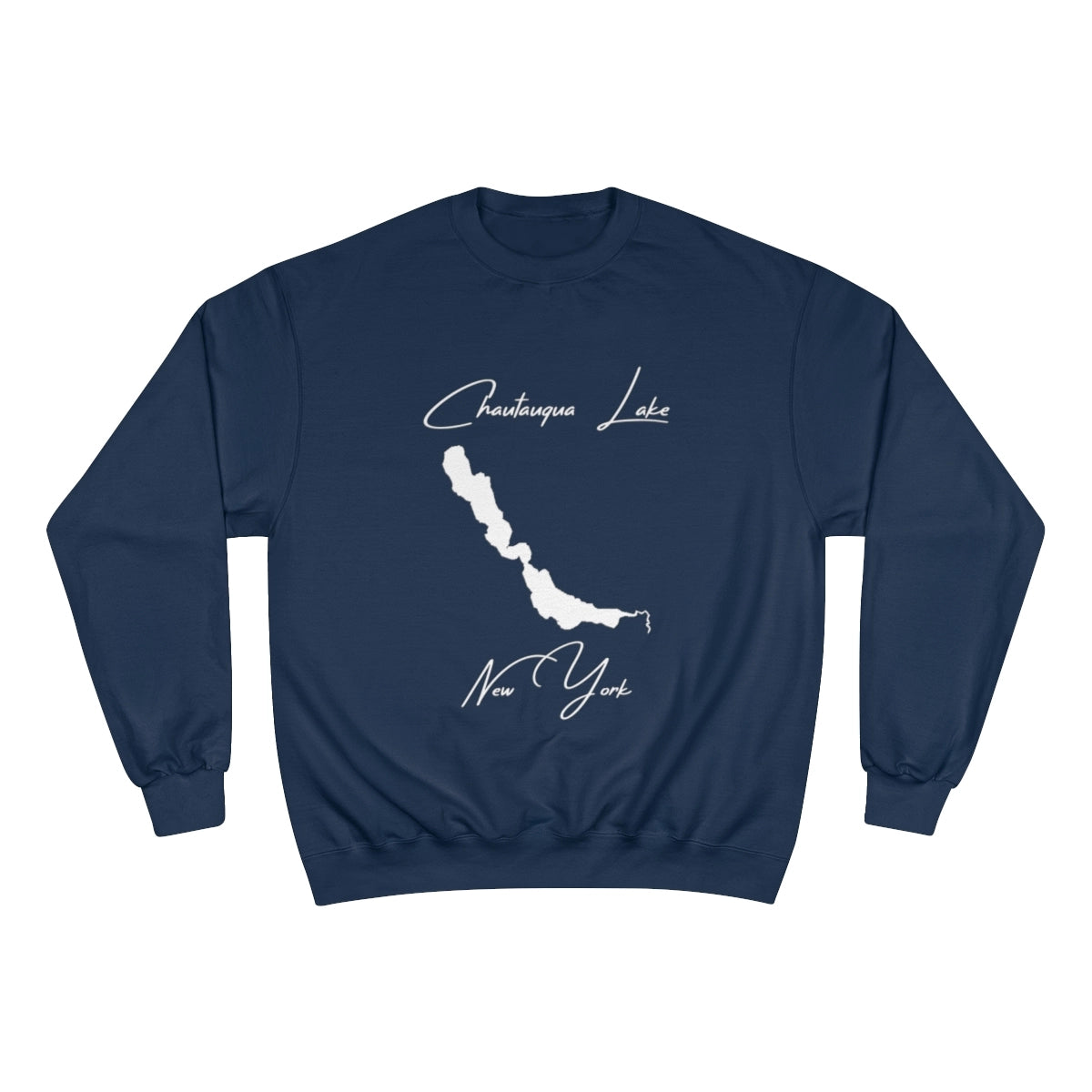 New  York  Chautauqua  Lake  Sweatshirt  front  position  view  from  front  navy.webp