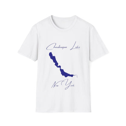 New  York  Chautauqua  Lake  T-shirt  front  position  view  from  front  white.webp