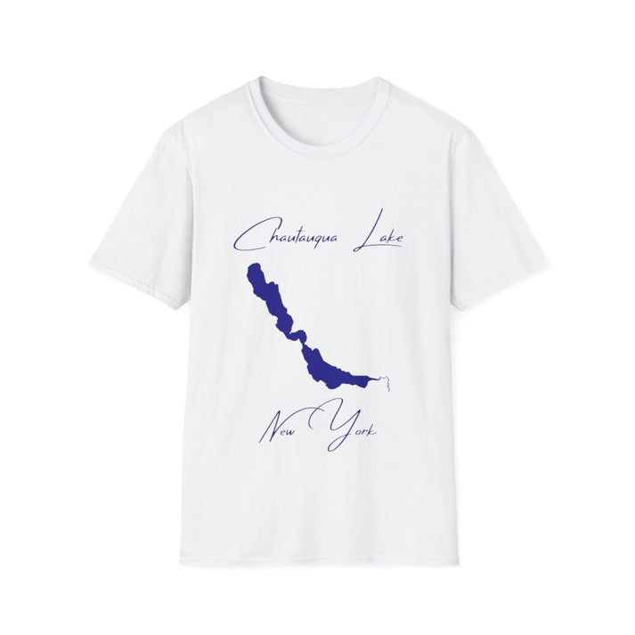 New  York  Chautauqua  Lake  T-shirt  front  position  view  from  front  white.webp