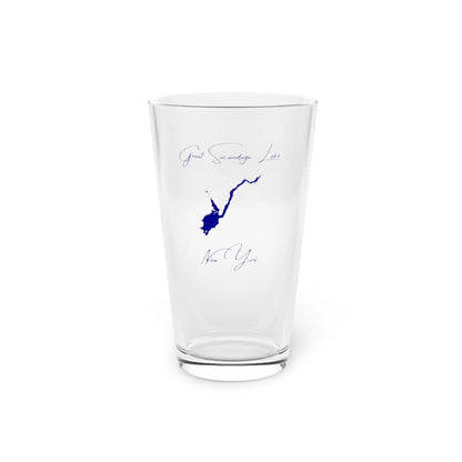 New  York  Great  Sacandaga  Lake  16oz  Pint  Glass  front  position  view  from  front  16oz.webp