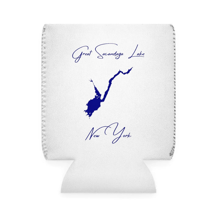 New  York  Great  Sacandaga  Lake  Can  Koozie  front  position  view  from  front-1  white.webp