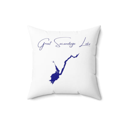 New  York  Great  Sacandaga  Lake  Pillow  front  position  view  from  front  16  x  16.webp