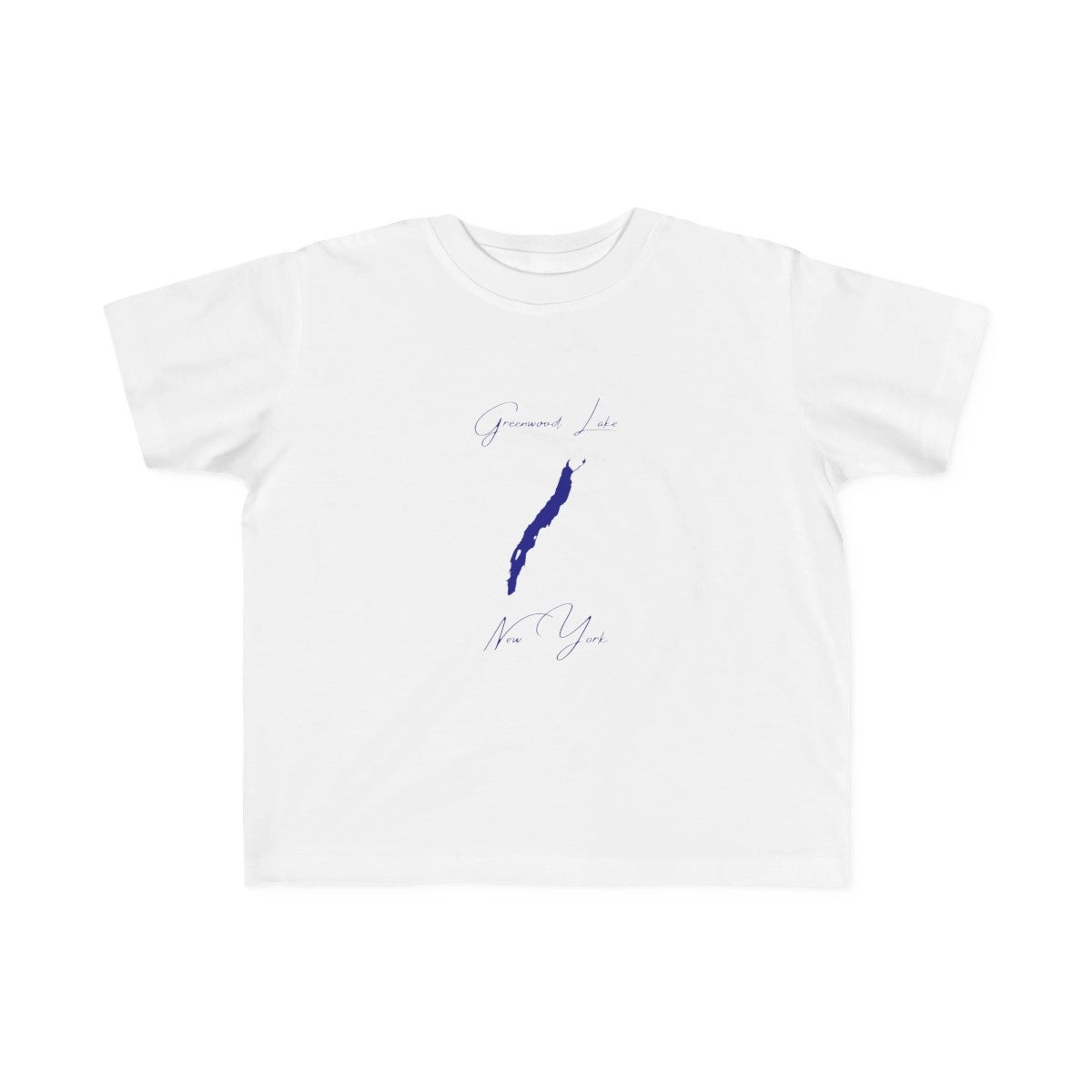 New  York  Greenwood  Lake  Toddler  T-shirt  front  position  view  from  front  white.webp