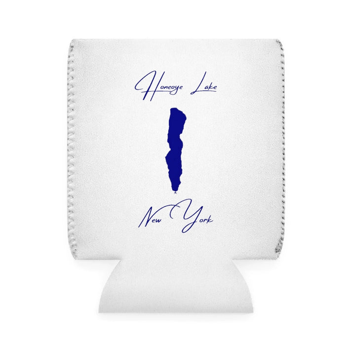 New  York  Honeoye  Lake  Can  Koozie  front  position  view  from  front-1  white.webp