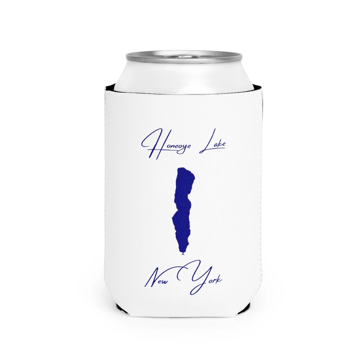 New  York  Honeoye  Lake  Can  Koozie  front  position  view  from  front-2  white.webp