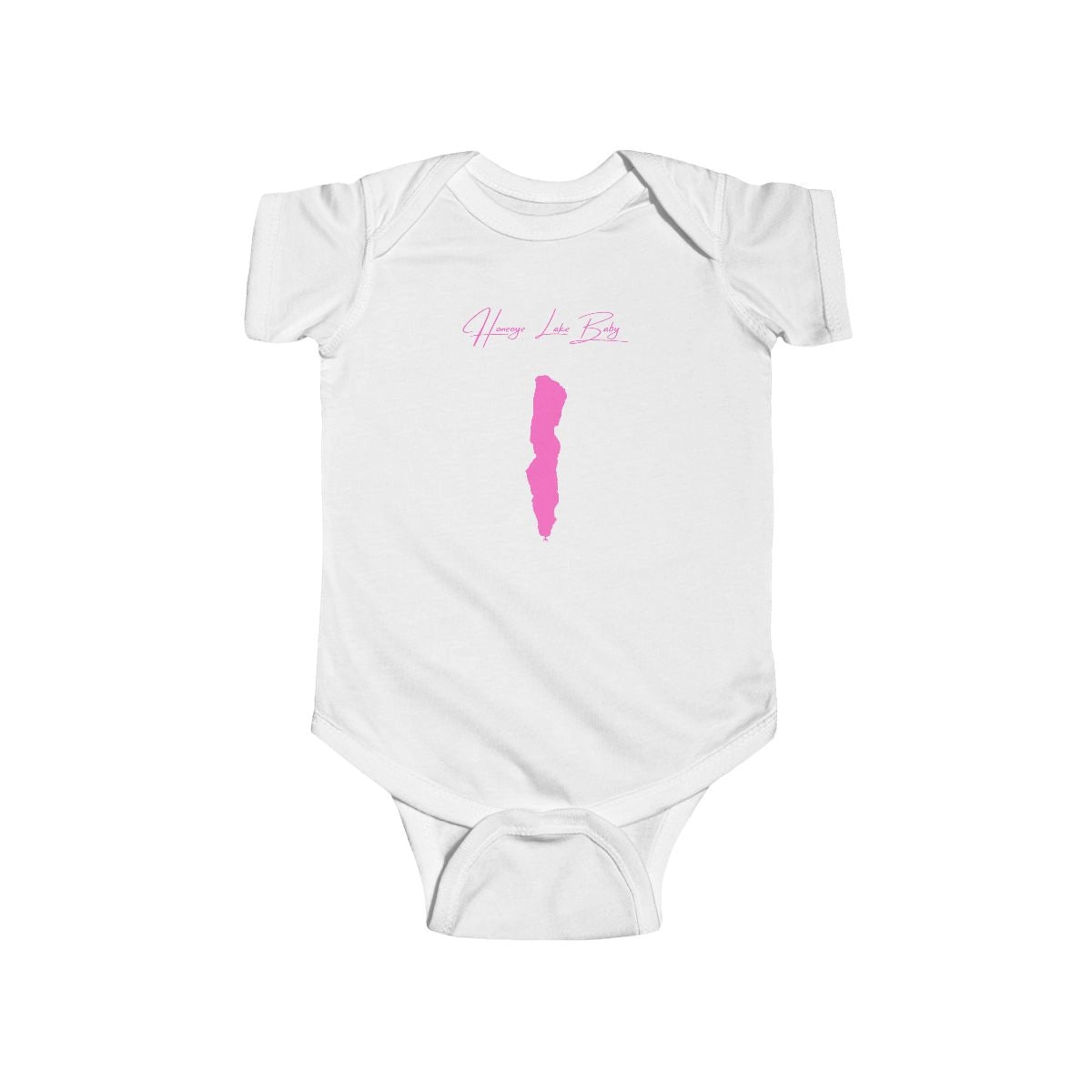 New  York  Honeoye  Lake  Onesie  front  position  view  from  front  white.webp