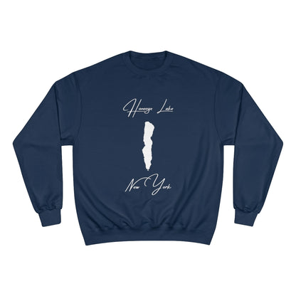 New  York  Honeoye  Lake  Sweatshirt  front  position  view  from  front  navy.webp