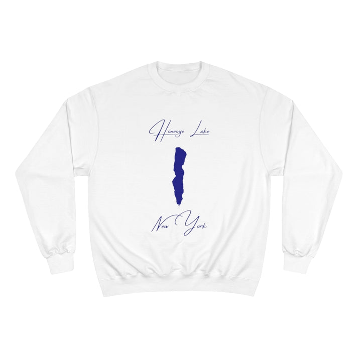 New  York  Honeoye  Lake  Sweatshirt  front  position  view  from  front  white.webp