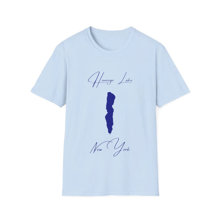 New  York  Honeoye  Lake  T-shirt  front  position  view  from  front  light  blue.webp
