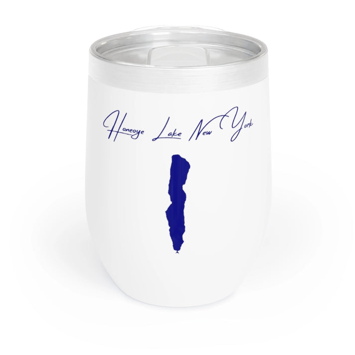 New  York  Honeoye  Lake  Wine  Tumbler  front  position  view  from  front  white.webp