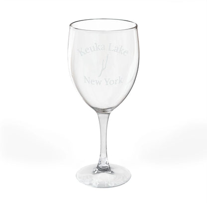 New  York  Keuka  Lake  Engraved  Wine  Glass  other  position  view  from  front  10.5oz.webp
