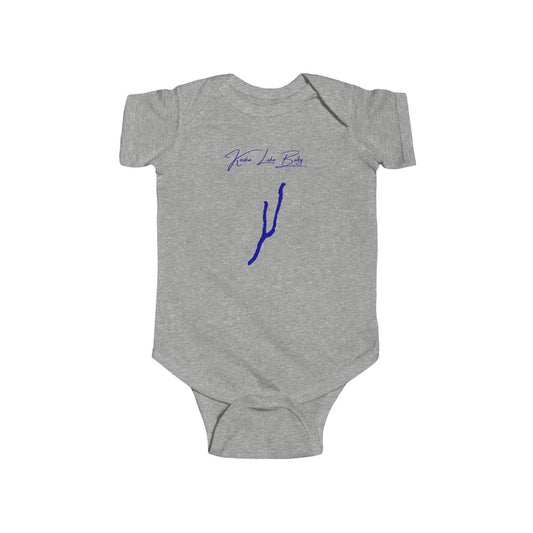New  York  Keuka  Lake  Onesie  front  position  view  from  front  heather.webp