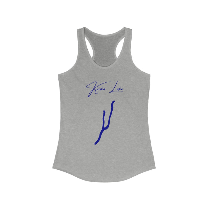 New  York  Keuka  Lake  Racerback-Tank  front  position  view  from  front  heather  grey.webp