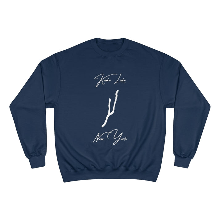 New  York  Keuka  Lake  Sweatshirt  front  position  view  from  front  navy.webp