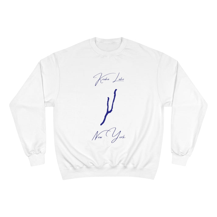 New  York  Keuka  Lake  Sweatshirt  front  position  view  from  front  white.webp