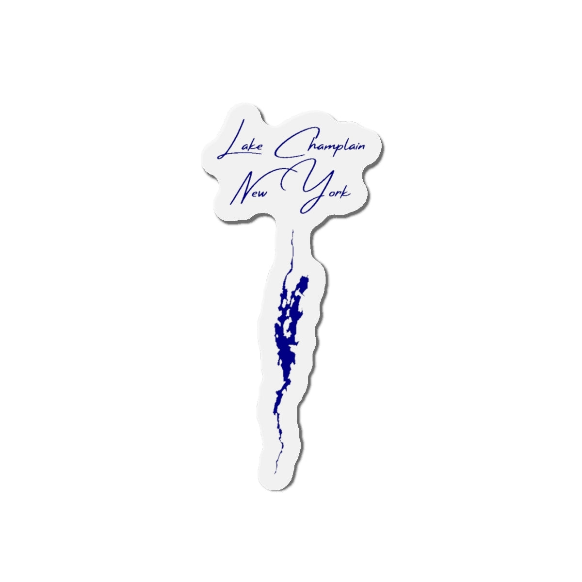 New  York  Lake  Champlain  Die  Cut  Magnet  front  position  view  from  front  4  x  4.webp