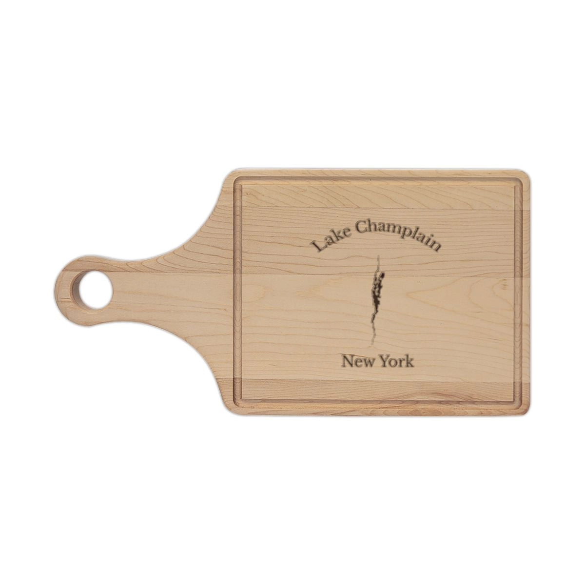 New  York  Lake  Champlain  Engraved  Cutting  Board  front  position  view  from  front  maple.webp