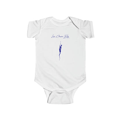 New  York  Lake  Champlain  Onesie  front  position  view  from  front  white.webp