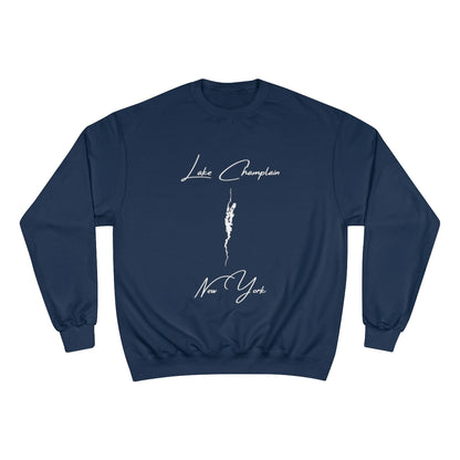 New  York  Lake  Champlain  Sweatshirt  front  position  view  from  front  navy.webp