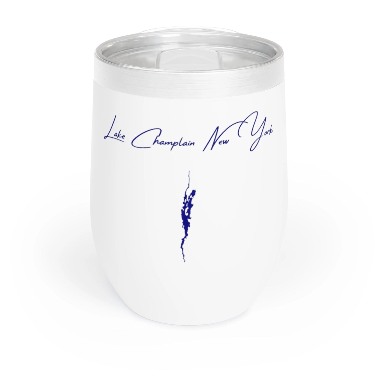 New  York  Lake  Champlain  Wine  Tumbler  front  position  view  from  front  white.webp