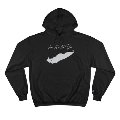 New  York  Lake  Erie  Hoodie  front  position  view  from  front  black.webp