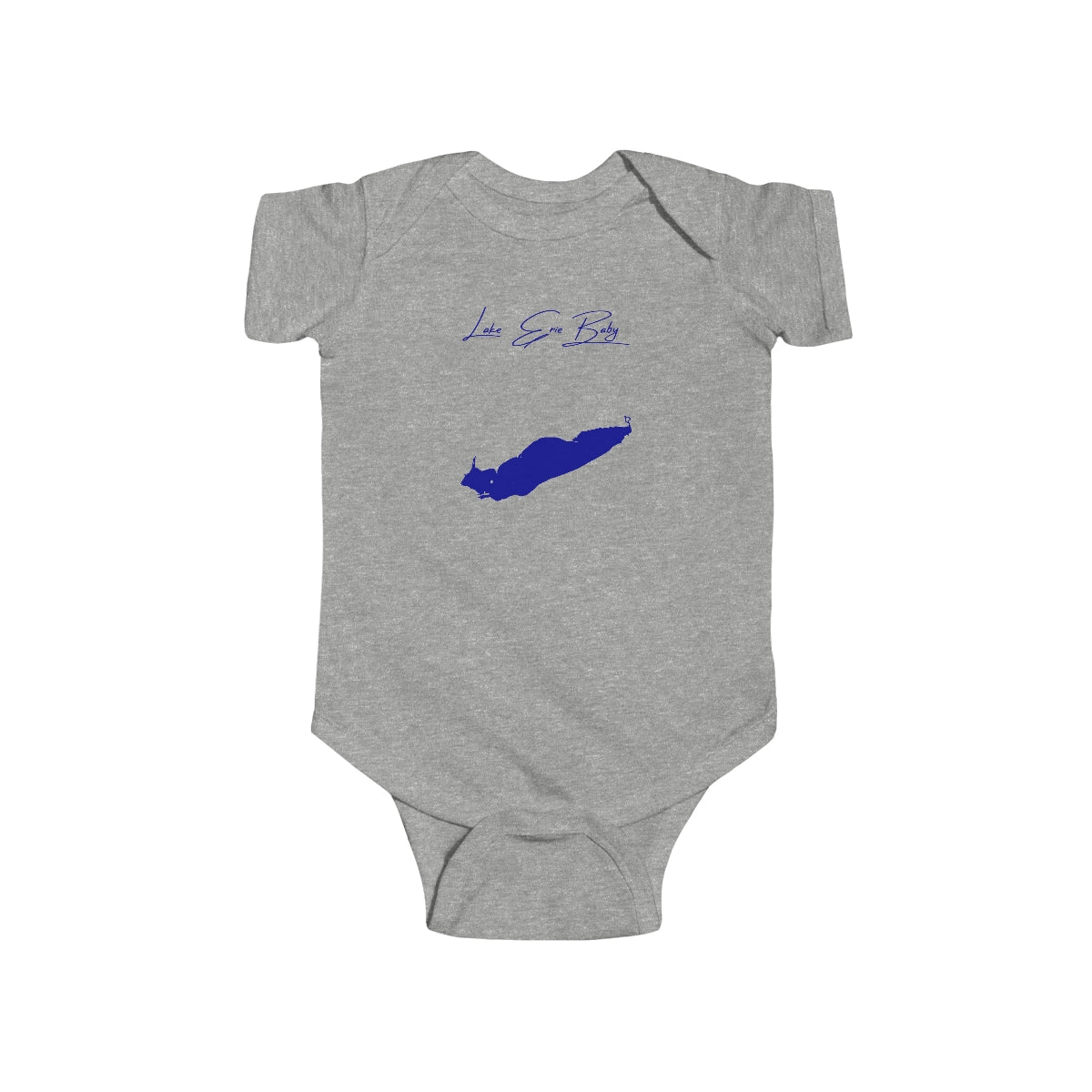New  York  Lake  Erie  Onesie  front  position  view  from  front  heather.webp