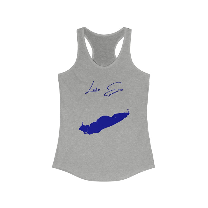 New  York  Lake  Erie  Racerback-Tank  front  position  view  from  front  heather  grey.webp