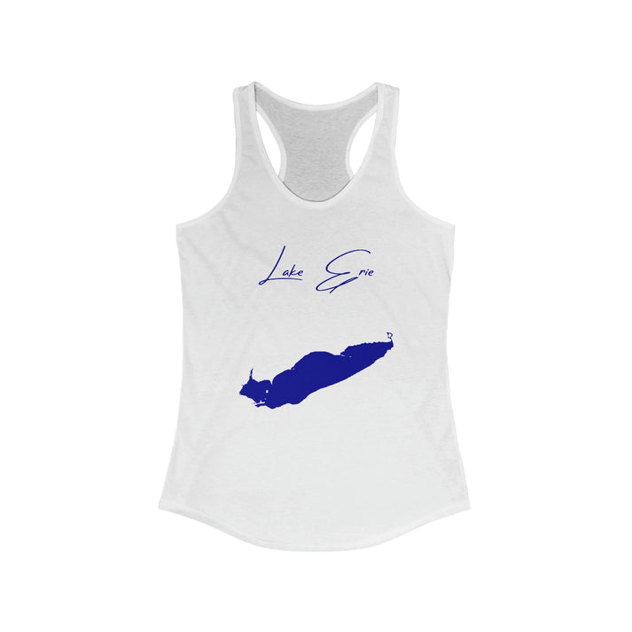 New  York  Lake  Erie  Racerback-Tank  front  position  view  from  front  solid  white.webp