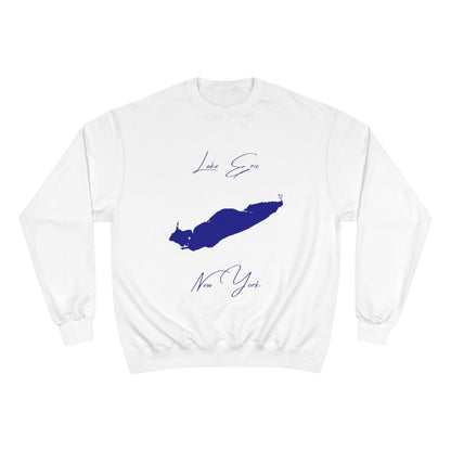 New  York  Lake  Erie  Sweatshirt  front  position  view  from  front  white.webp