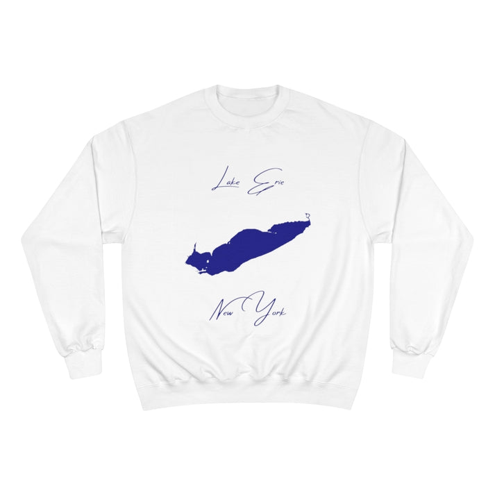 New  York  Lake  Erie  Sweatshirt  front  position  view  from  front  white.webp