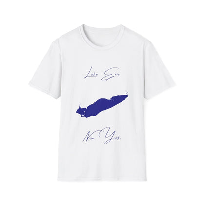 New  York  Lake  Erie  T-shirt  front  position  view  from  front  white.webp