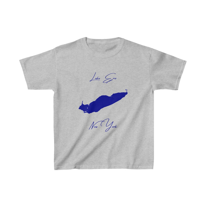 New  York  Lake  Erie  Youth  T-shirt  front  position  view  from  front  sport  grey.webp