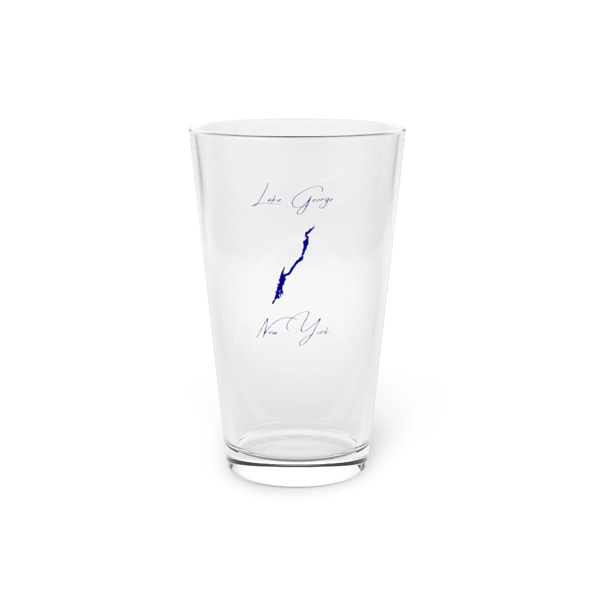 New  York  Lake  George  16oz  Pint  Glass  front  position  view  from  front  16oz.webp