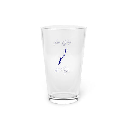 New  York  Lake  George  16oz  Pint  Glass  front  position  view  from  front  16oz.webp