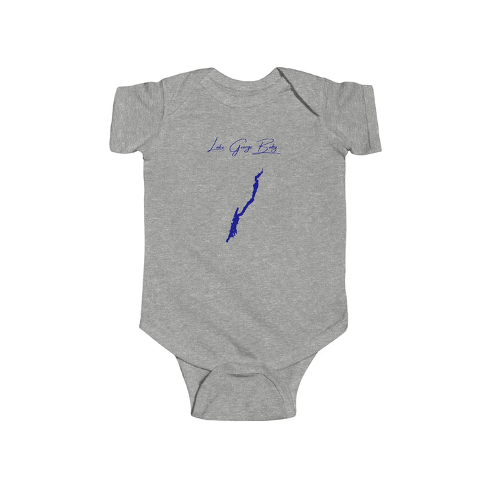 New  York  Lake  George  Onesie  front  position  view  from  front  heather.webp