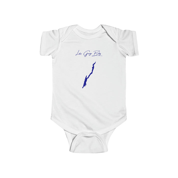 New  York  Lake  George  Onesie  front  position  view  from  front  white.webp
