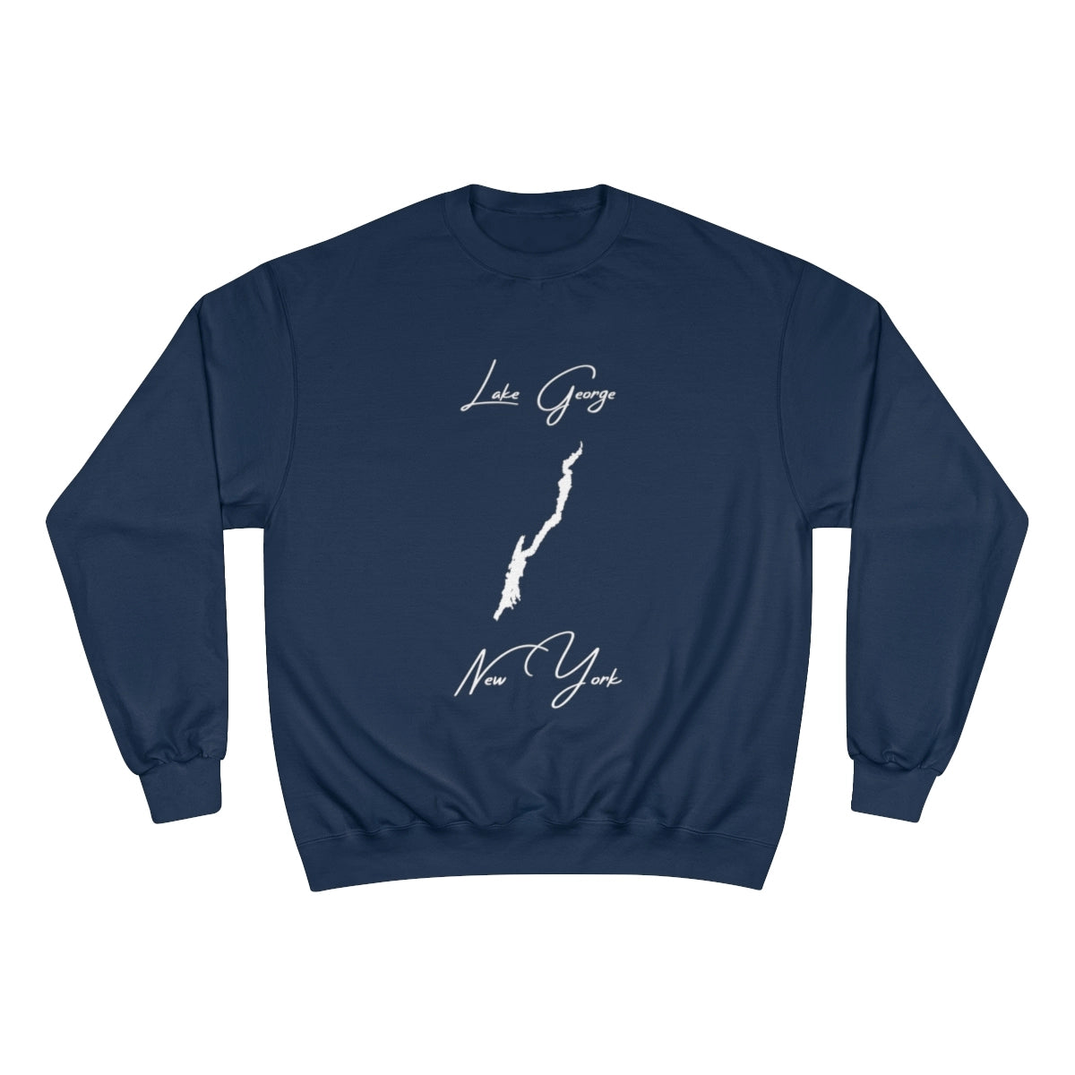 New  York  Lake  George  Sweatshirt  front  position  view  from  front  navy.webp