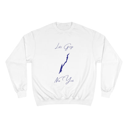 New  York  Lake  George  Sweatshirt  front  position  view  from  front  white.webp
