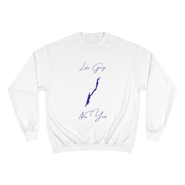 New  York  Lake  George  Sweatshirt  front  position  view  from  front  white.webp