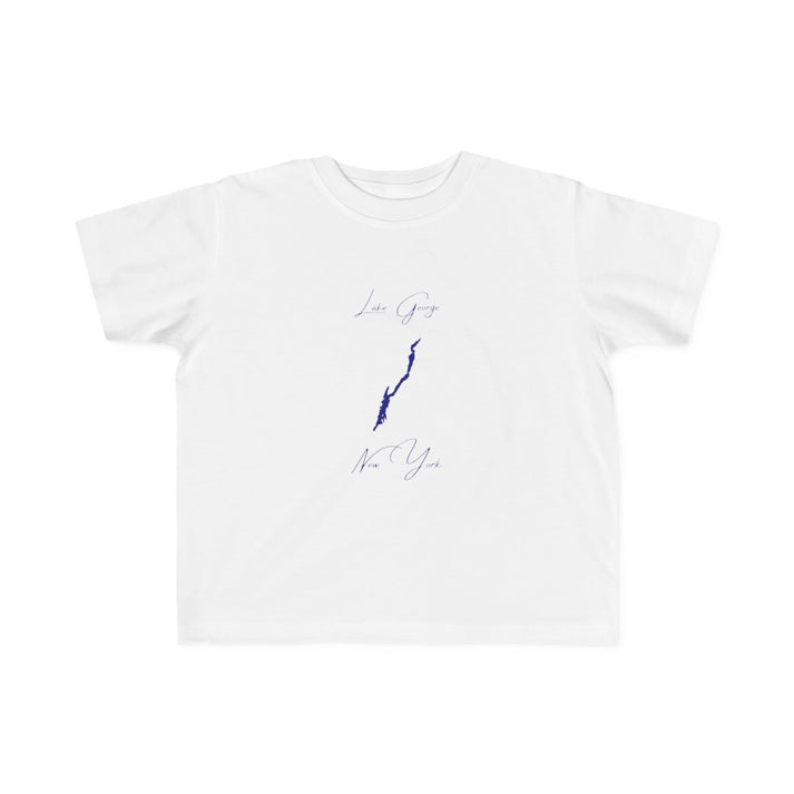 New  York  Lake  George  Toddler  T-shirt  front  position  view  from  front  white.webp