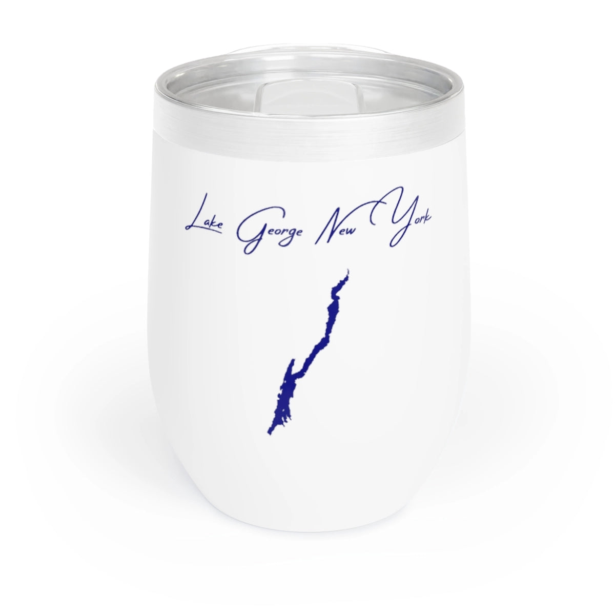 New  York  Lake  George  Wine  Tumbler  front  position  view  from  front  white.webp
