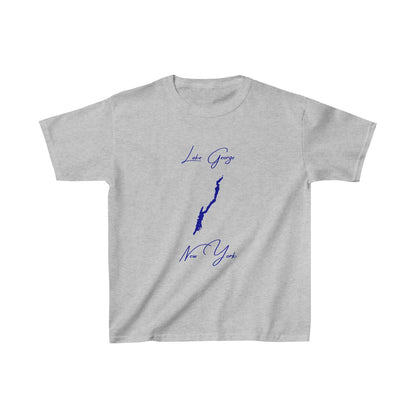 New  York  Lake  George  Youth  T-shirt  front  position  view  from  front  sport  grey.webp