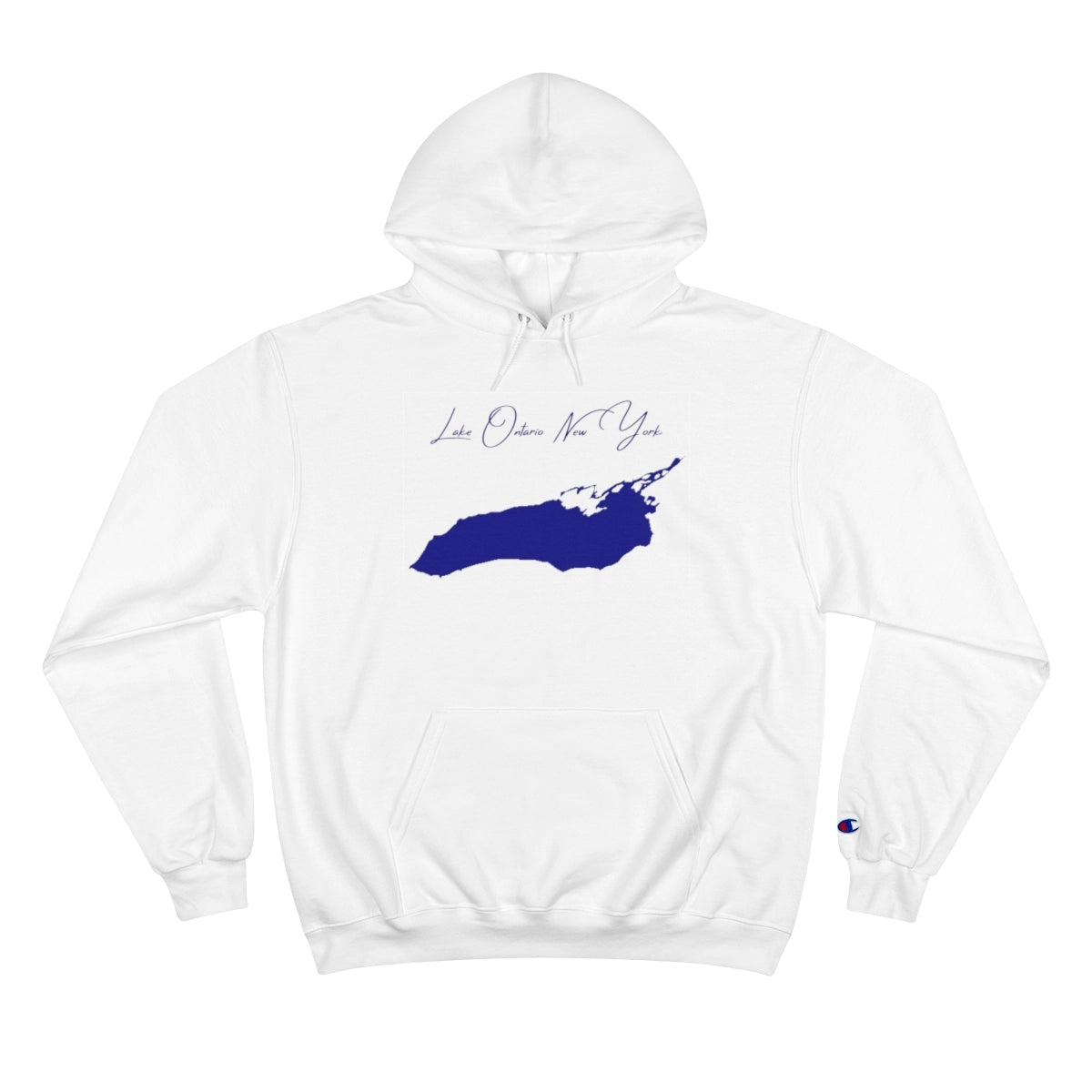 New  York  Lake  Ontario  Hoodie  front  position  view  from  front  white.webp